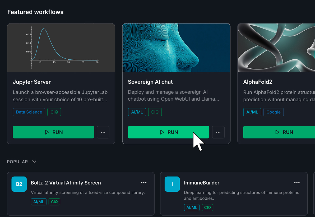 Fuzzball workflow catalog