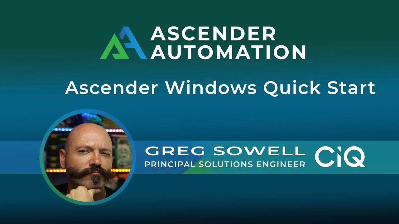 Ascender Windows Quick Start Guide