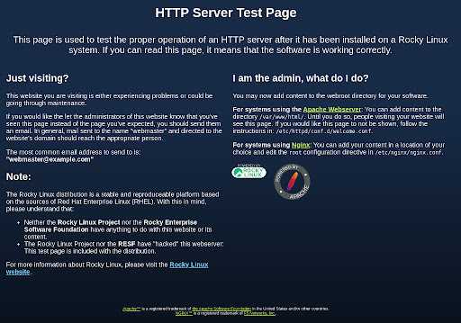 How to Set up a Web Server in Rocky Linux