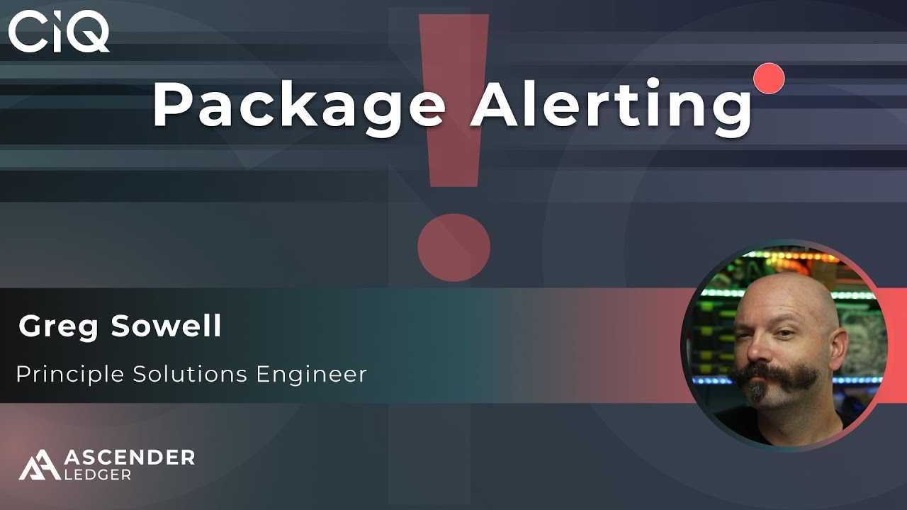 Package alerting with Ascender Ledger Pro