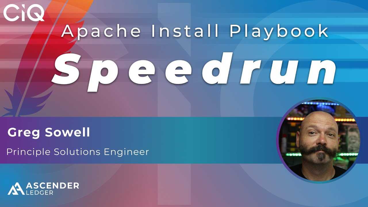 Apache install playbook creation & launch: speedrun