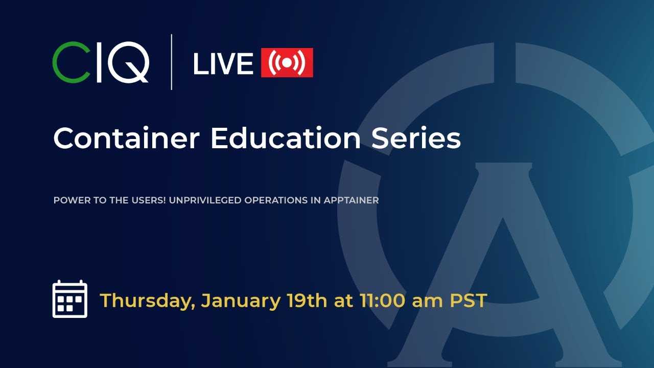 Power to the Users! Unprivileged Operations in Apptainer