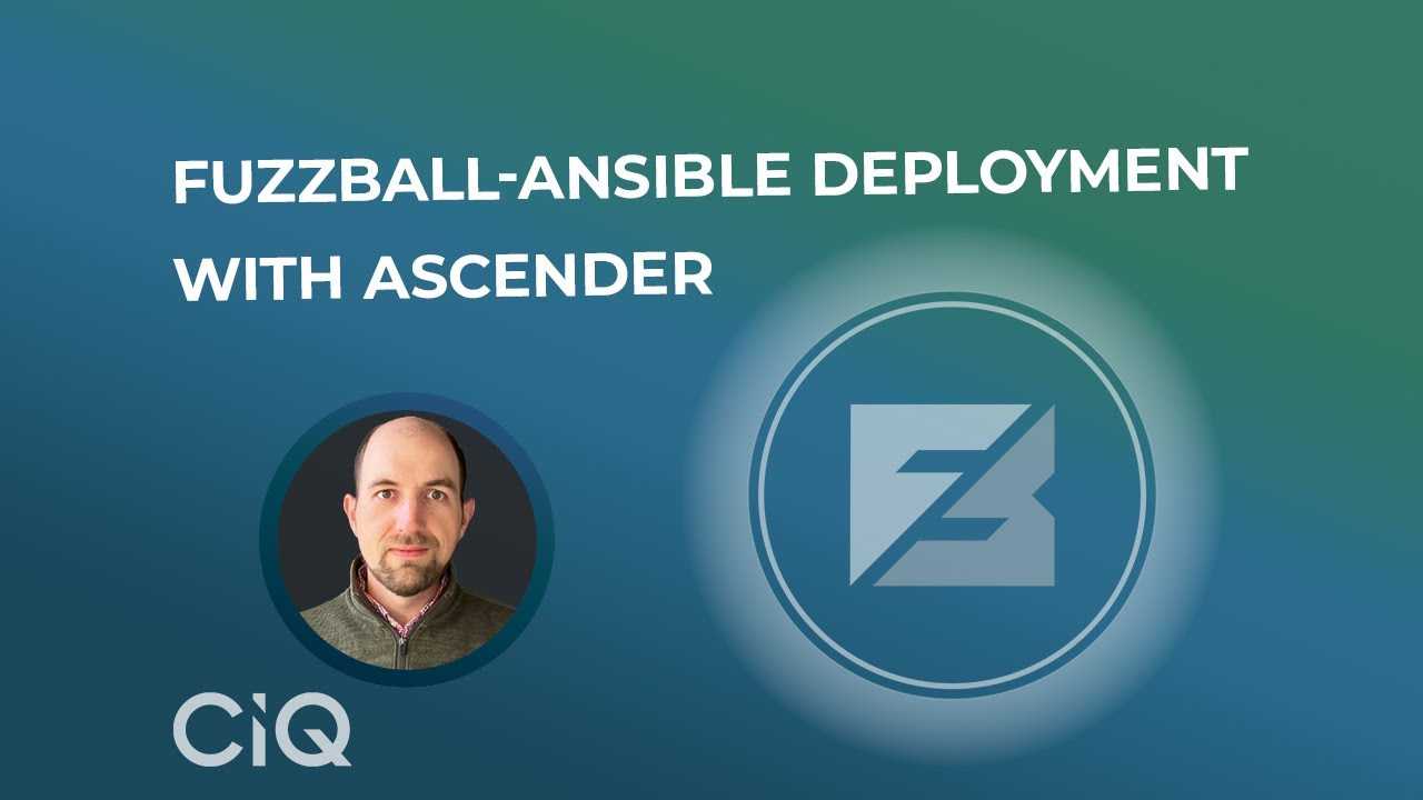 Fuzzball-Ansible deployment with Ascender