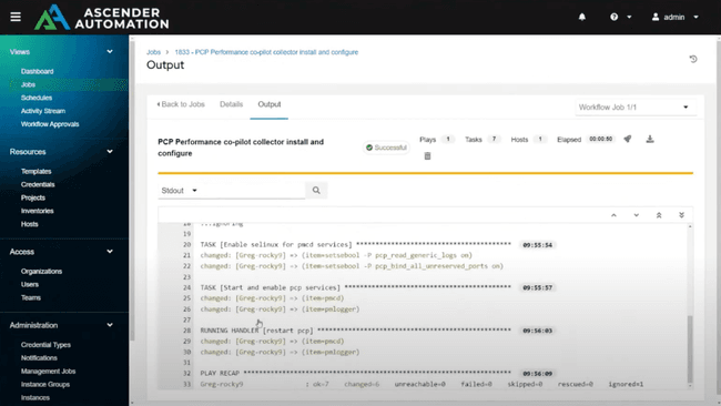 ascender detailed job output ansible awx aap alternative